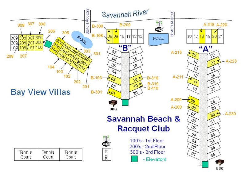 Savannah Beach and Racquet Club A230 | Water View | Tybee Island GA